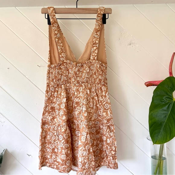 Rhythm Highland Paisley mini dress in Oak - Picture 6 of 10